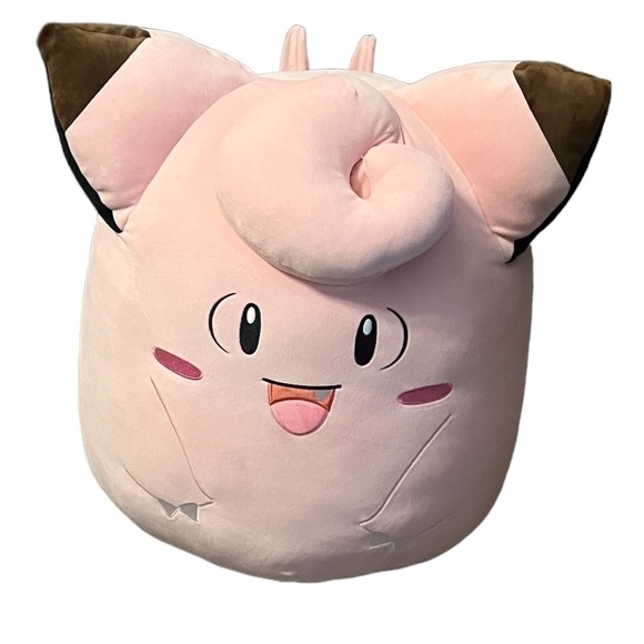 NWOT Pokémon Squishmallow Clefairy 20 Inch Plush - Picture 4 of 6